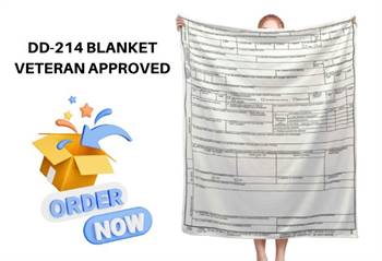 Get your DD-214 Blanket Today! 